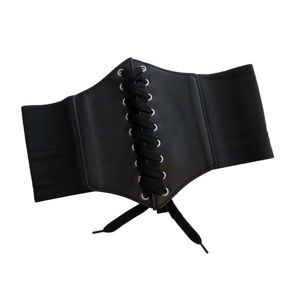 Cider Black Lace Up Belt Renaissance Gothic Sexy Belt - Picture 3 of 7